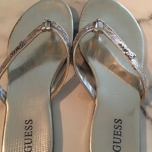 Guess Silver Sandals